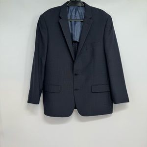 John Varvatos Sport Coat Blazer Men’s 46R Dark Blue Unstructured Wool Blend